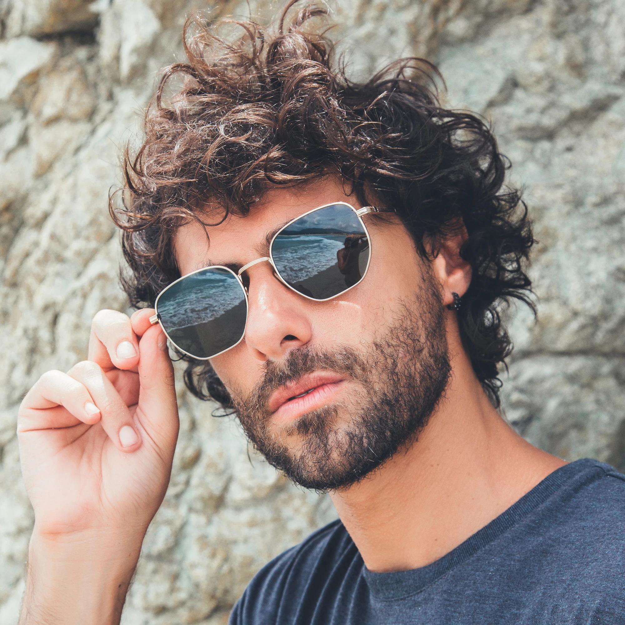 ZENOTTIC Lunettes de soleil polarisées à géométrie hexagonale tendance pour hommes et femmes, lunett