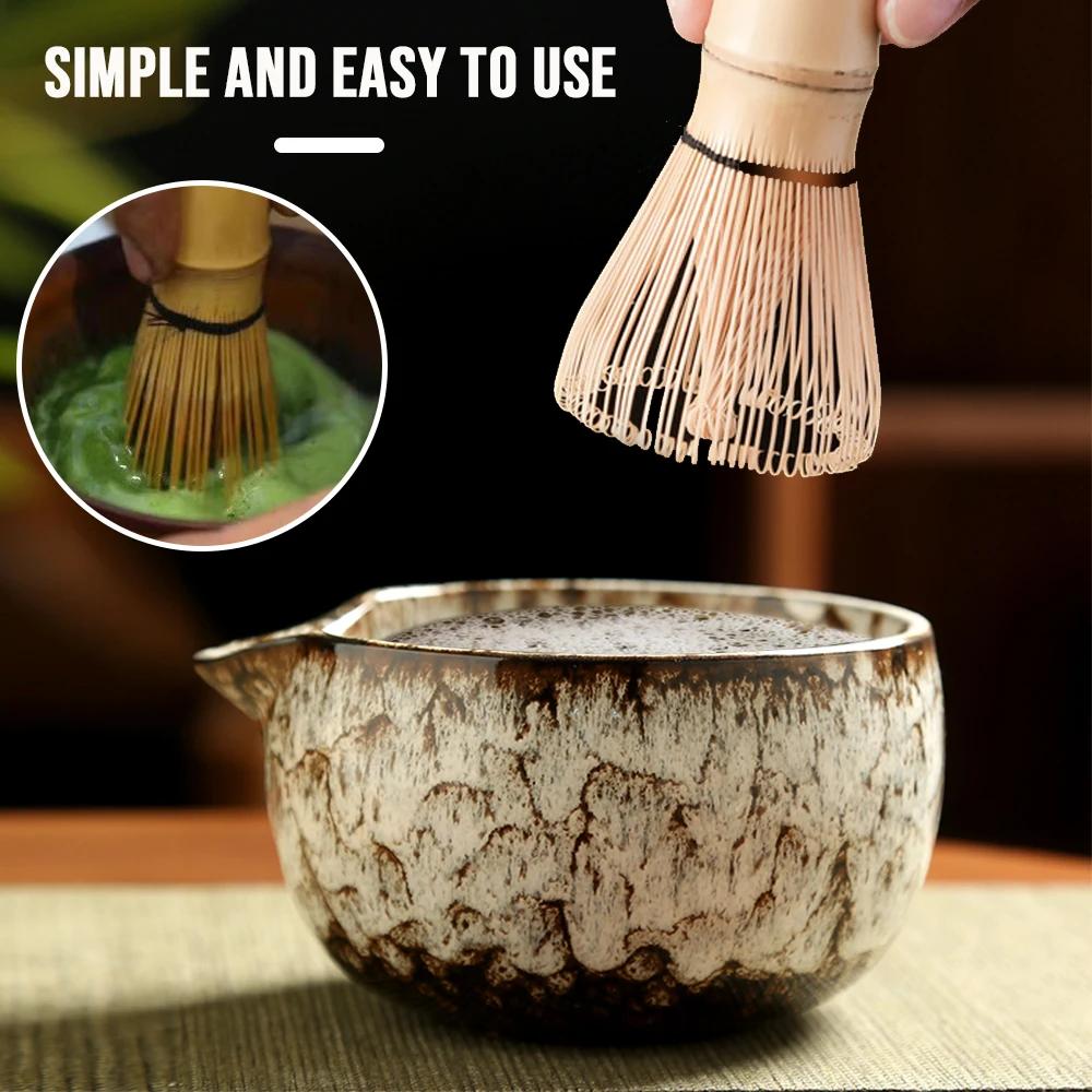 Service à thé Matcha japonais, fouet en bambou sûr, cuillère à café, bol Matcha, support de fouet Ma