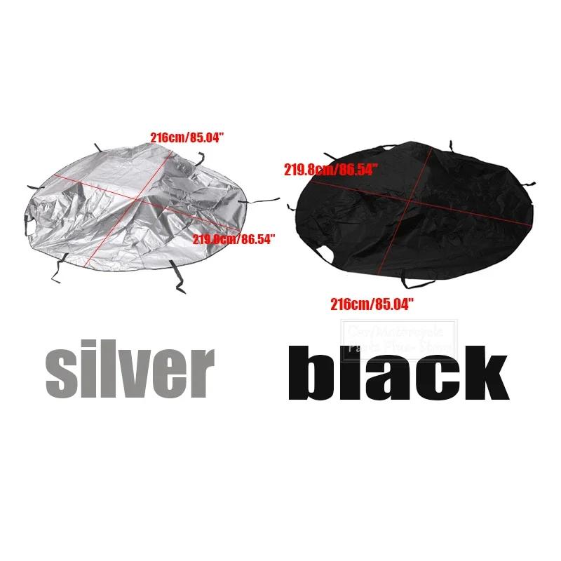 Demi-couverture de toit supérieur souple pour voiture 420D, imperméable, anti-uv, protection solaire