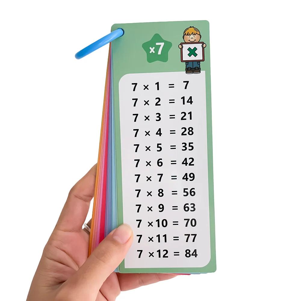 0-12 tableaux de multiplication, cartes de table de temps, outil d'apprentissage des mathématiques à