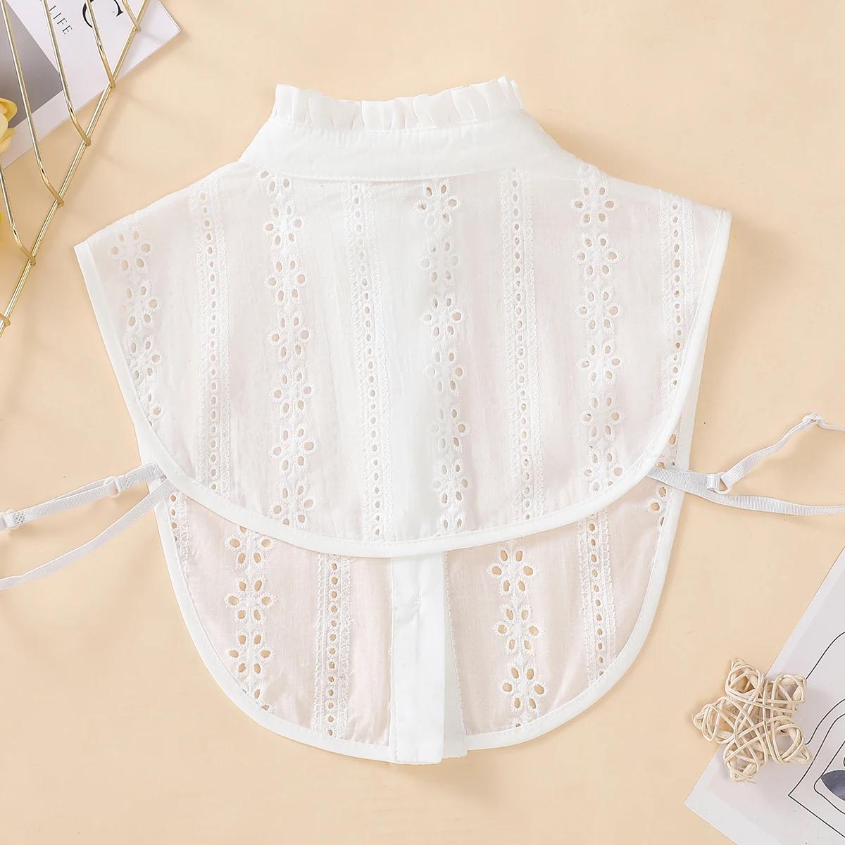 Faux col respirant ajouré pour femmes, col montant à la mode, professionnel décontracté polyvalent, 