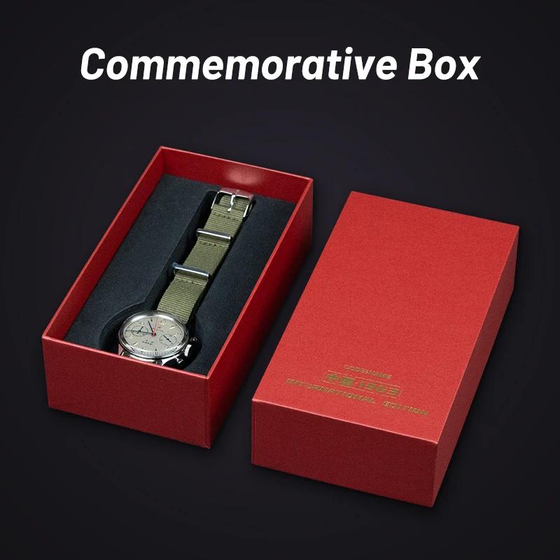Seaghydr-Montre Pilote Mécanique ST1901 Édition Internationale pour Homme, Montre-Bracelet Chronogra