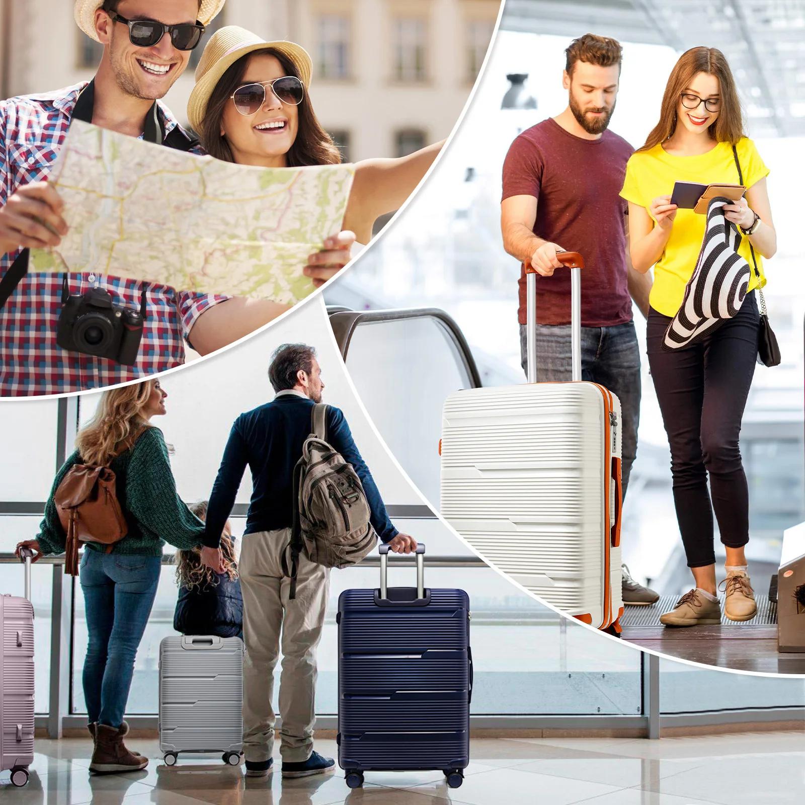 2024 Nouveau design valise de voyage roulante, femmes hommes continuer boîtier de chariot de voyage 
