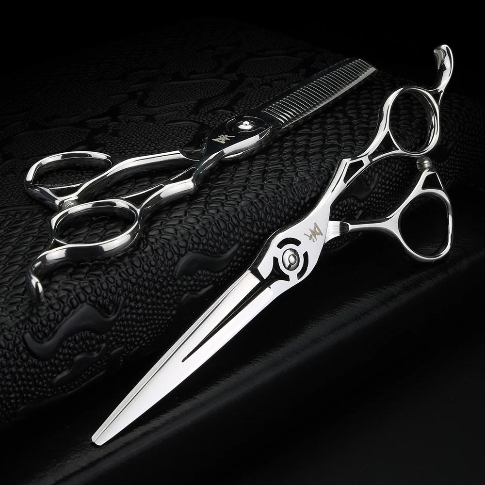 XUANFENG – ciseaux à manche creux de 6 pouces, ciseaux de coupe de coiffeur et ciseaux fins en acier