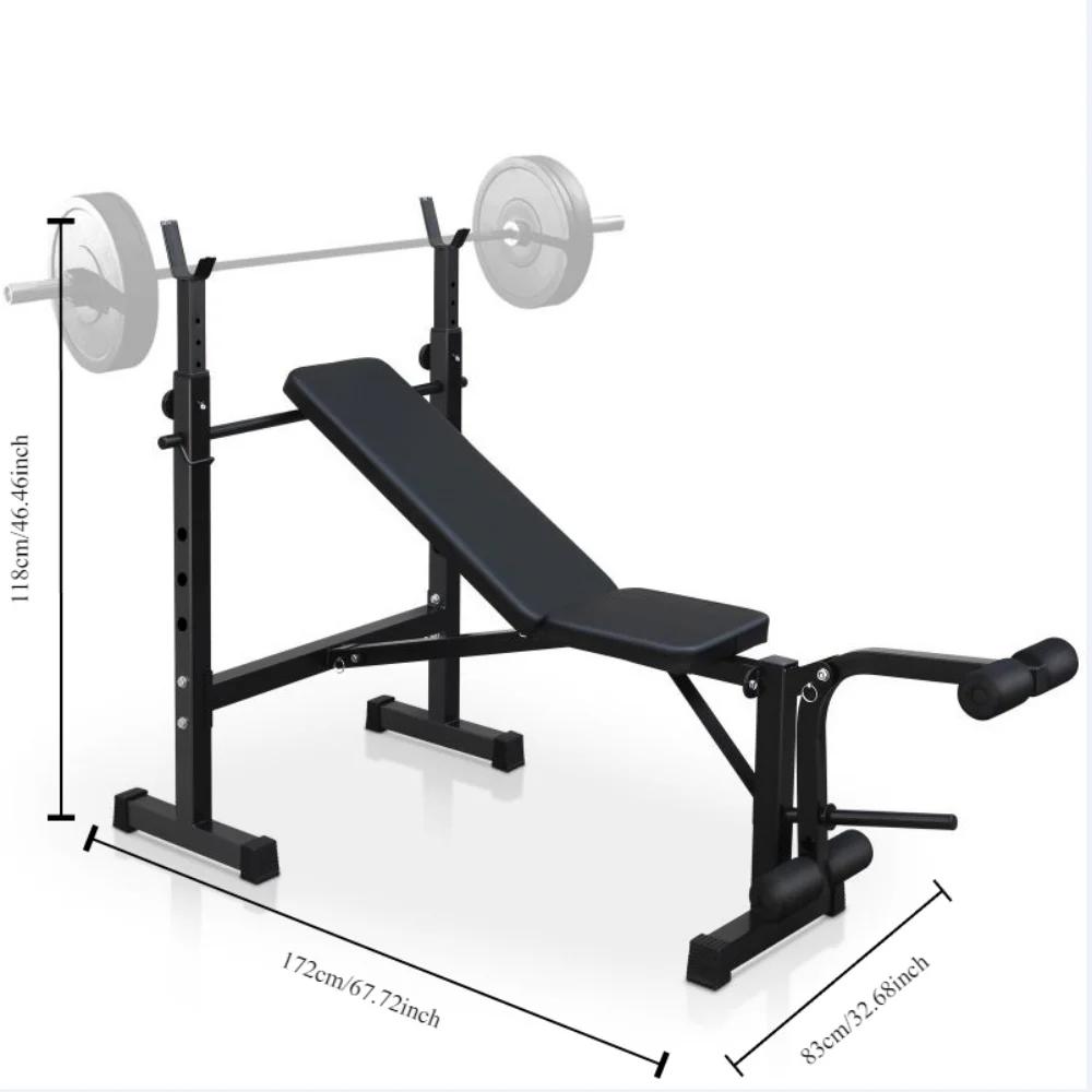 Dreamzon-Banc de musculation, ensemble de presse à banc avec squat T1 et banc pour salle de sport à 