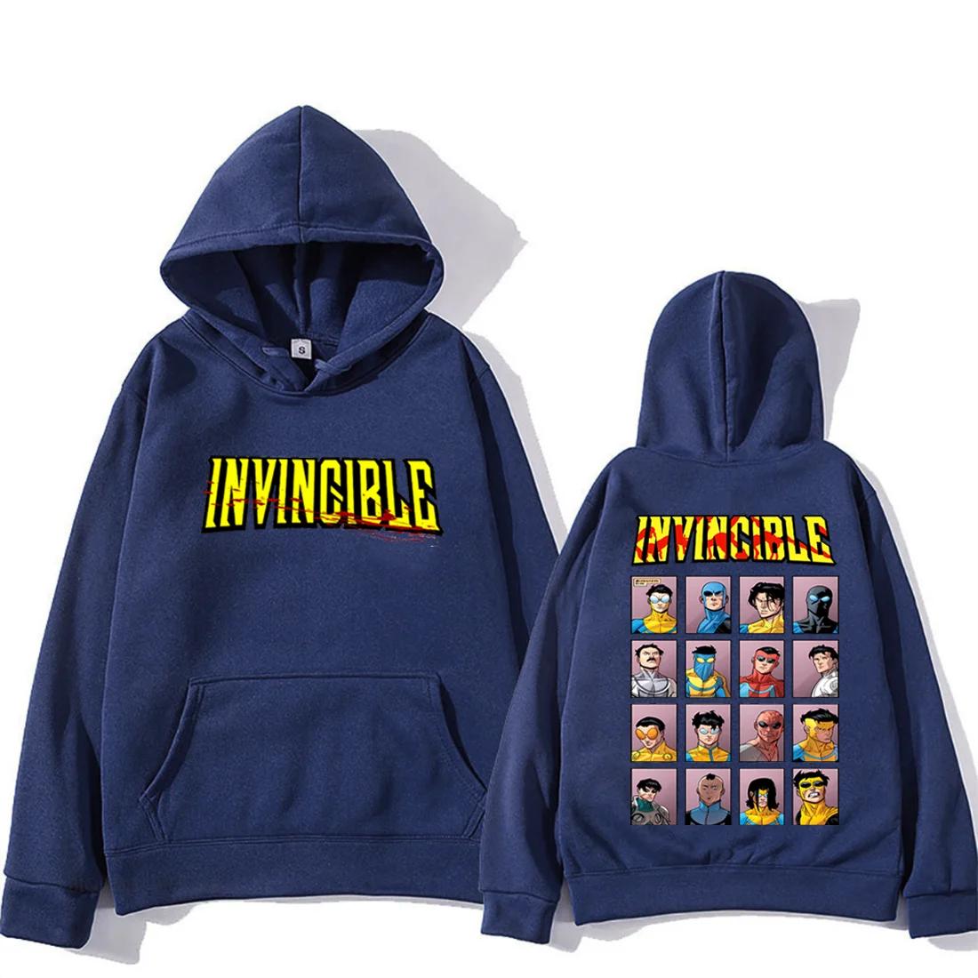 Invincible Mark super-héros Double face sweat à capuche imprimé hommes femmes harajuku vêtements pol