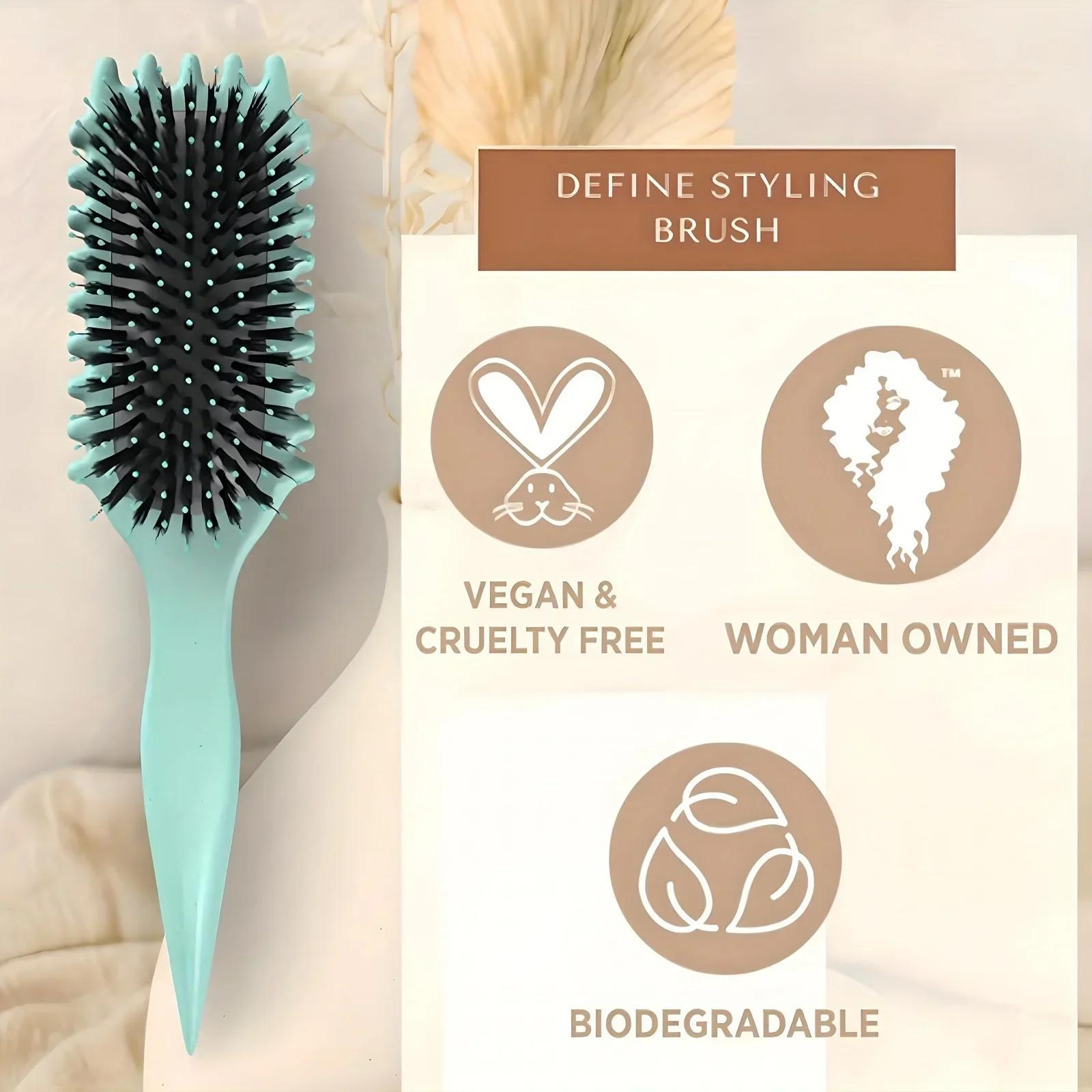 Brosse professionnelle pour définir les boucles, peigne à bonbons pour des boucles parfaites, doux s