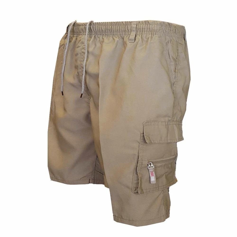 Short tactique d'été pour hommes, Short Cargo décontracté, ample, multi-poches, taille élastique, sa