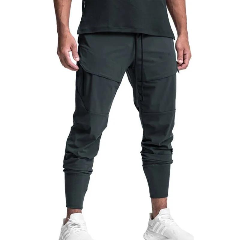 Pantalon de jogging cargo multi-poches à séchage rapide pour homme – Idéal pour la gym, le fitness, 