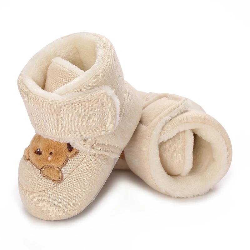 Mode bébé filles garçons mignon doux dessin animé coton enfant en bas âge chaussures premier marcheu