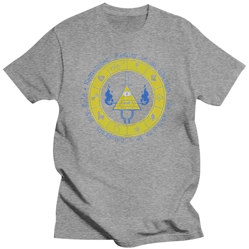 Neu Gravity Fall Bill Cipher Zodiac Wheel Logo T-Shirt S-3XL Cool Tee Shirt