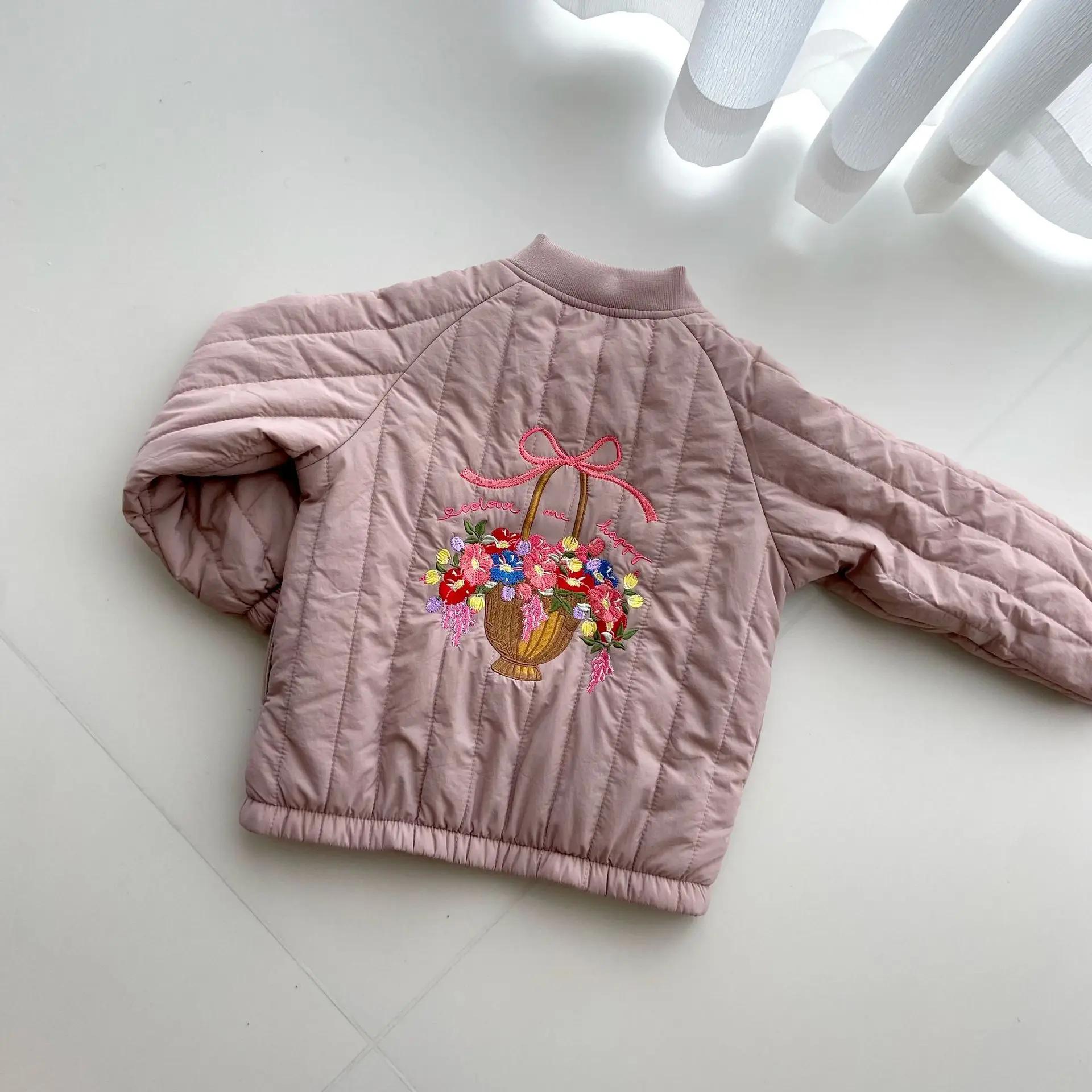 Vestes en coton pour bébés filles Hiver 2026 KS, Manteaux en laine d'agneau, Vestes pour enfants, Bl
