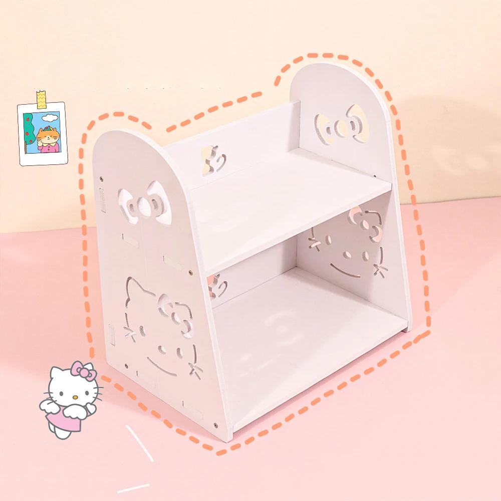 Présentoir de rangement pour poupées et accessoires de dessins animés Kawaii, étagère de rangement H