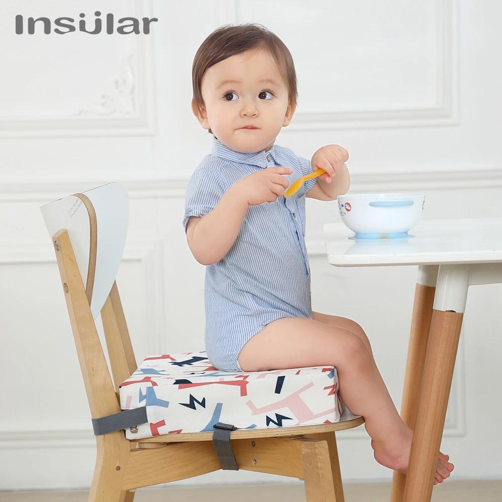 Coussin de siège rehausseur pour enfants, oreiller pour bébé, chaise haute, réglable et amovible, sé