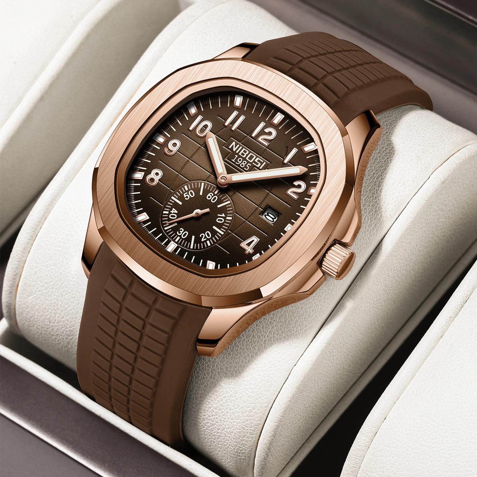 NIBOSI nouvelles montres haut de gamme de luxe étanche lumineux numérique montres à Quartz décontrac