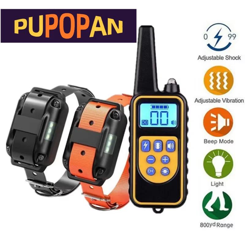 Collier de dressage électrique pour chien, 800m, étanche, télécommande pour animaux de compagnie, Re