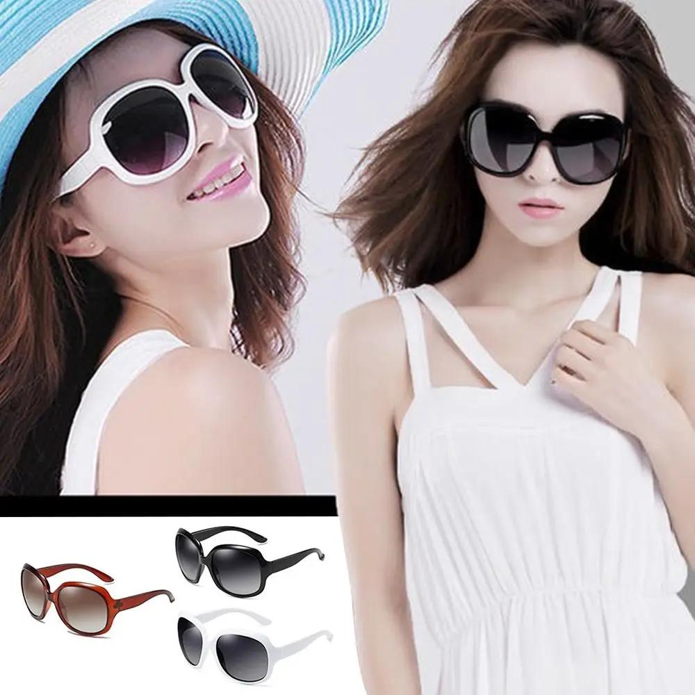 Lunettes de soleil polarisées pour femmes, carrées UV 400, Vintage, monture elliptique, surdimension