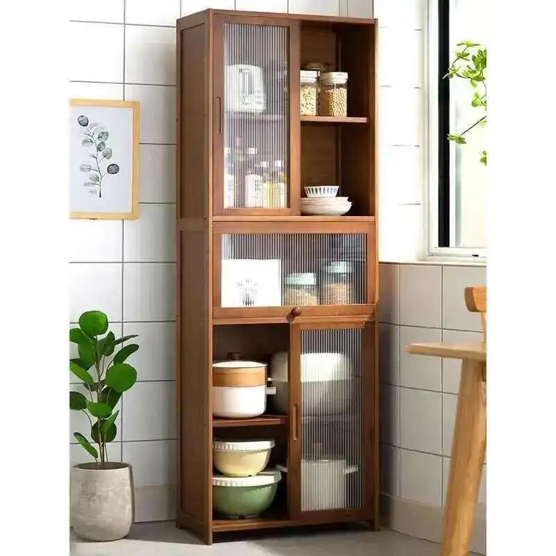 Armoire de cuisine minimaliste moderne pour la maison, buffet à portes coulissantes bidirectionnelle