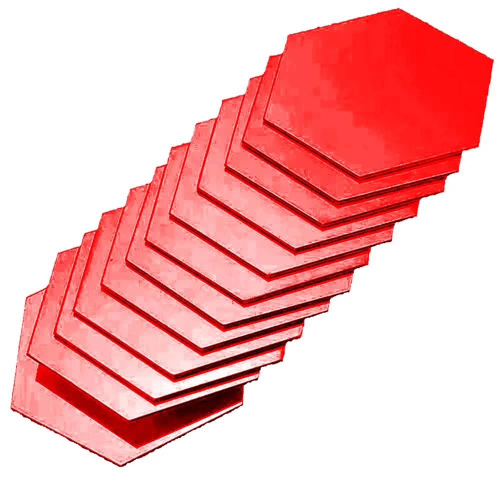 Autocollants muraux hexagonaux en acrylique, 6/12 pièces, autocollants de carrelage en mosaïque en 4