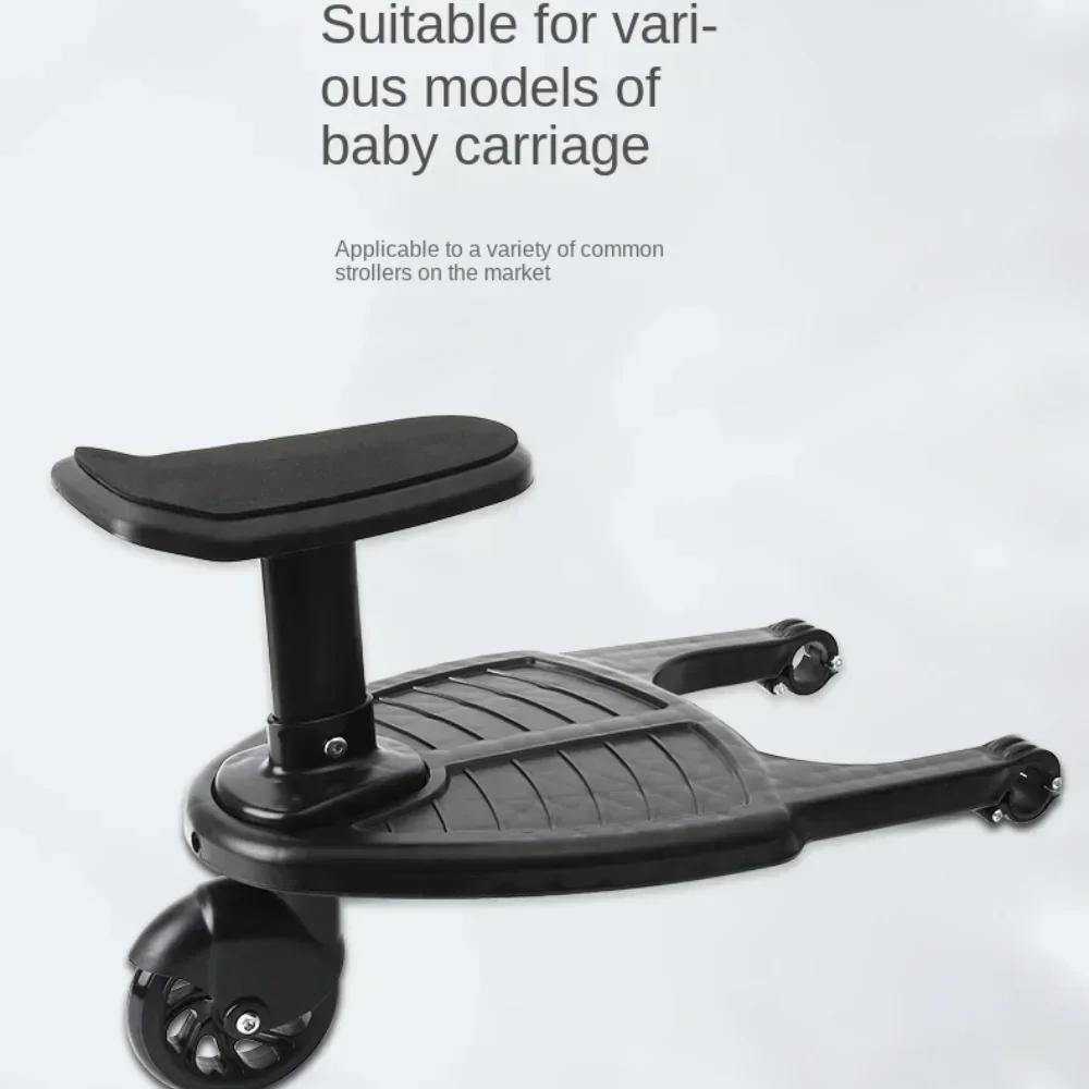 Adaptateur de pédale de poussette pour enfants, voiture stable à quatre roues, accessoires de pousse