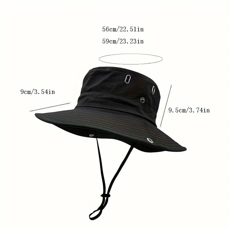 Nouveau chapeau de pêcheur à la mode et polyvalent, protection solaire, chapeau d'alpinisme réglable