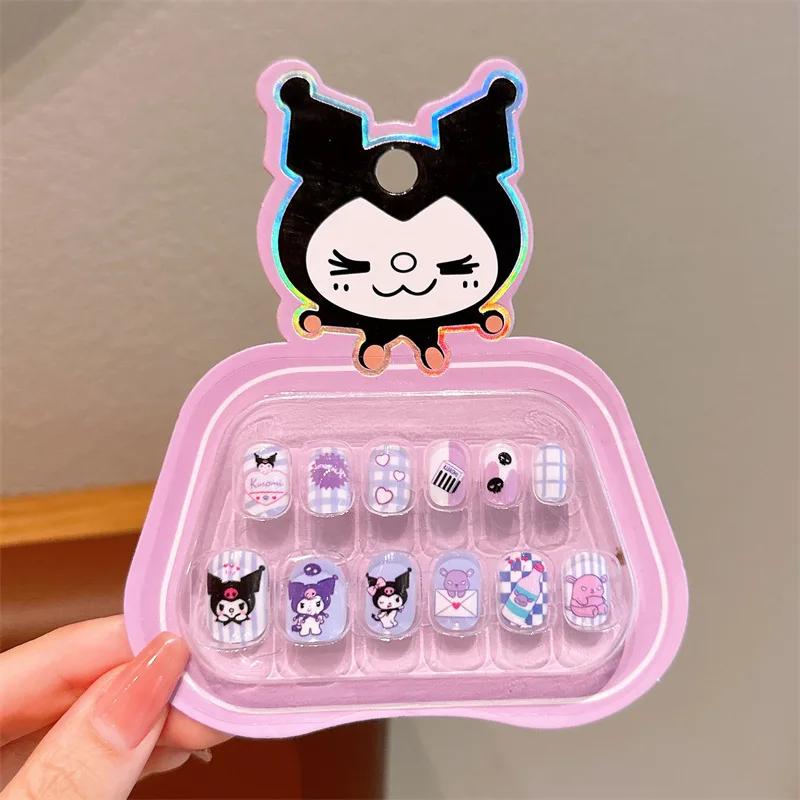 Accessoire de dessin animé Kawaii Hello Kitty avec nail art, décoration de main raffinée avec armure