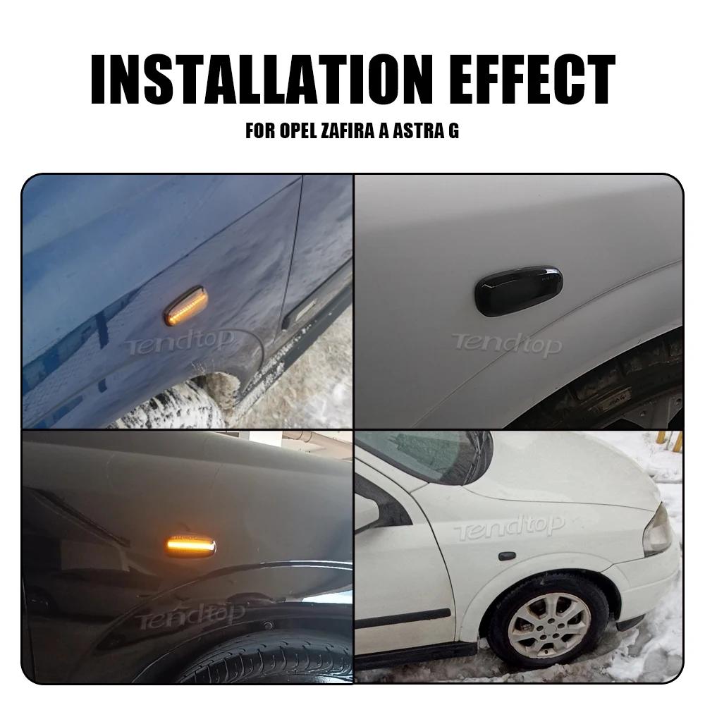 Pour Opel pour Zafira A 1999-2005 Astra G 1998-2009 clignotant LED marqueur latéral indicateur lumin
