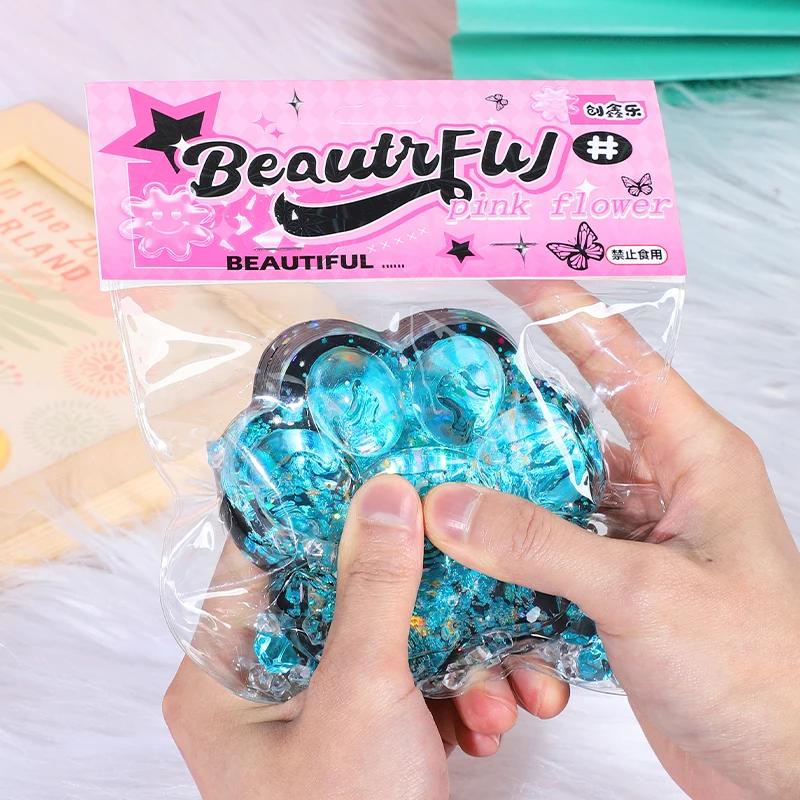Taba Squishy chat patte presser jouets Kawaii collant Squishies Fidget jouets pour fête d'anniversai