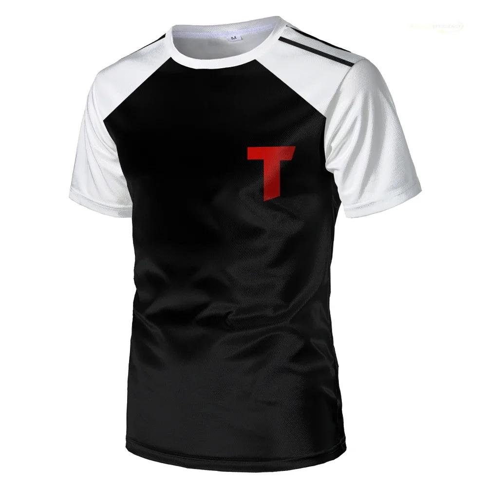 Capitaine Tsubasa Anime Tshirt Hyuga Animation Cosplay à manches courtes 3D Imprimé Football Jersey 
