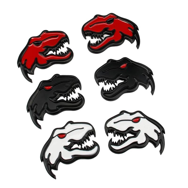 Voiture métal tyrannosaure Rex vélociraptor Raptor dinosaure Logo coffre corps Badge emblème décalco