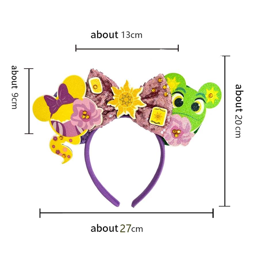 Mickey Mouse grenouille Prince princesse oreille bandeau pour adultes enchanté Rose bandeaux femmes 