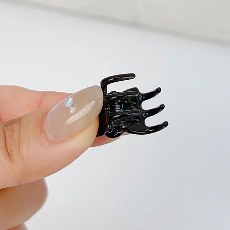 Petite pince à cheveux noire pour femmes et filles, ornement de cheveux, Mini pince à cheveux, acces