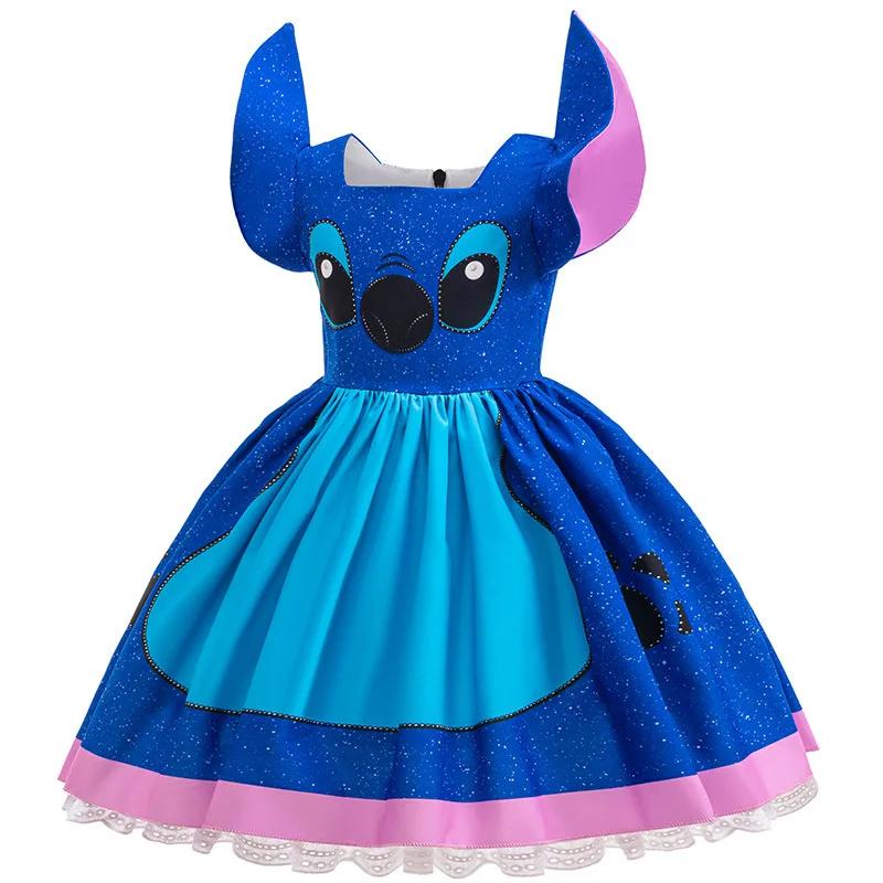 Robe de Cosplay Lilo pour filles, Costume de film de dessin animé, spectacle sur scène, fête de carn
