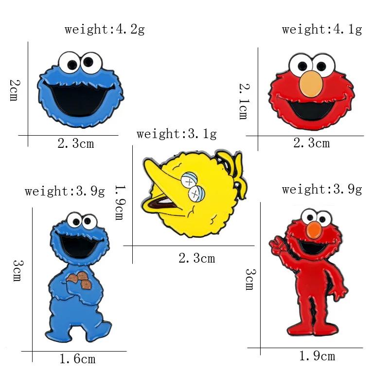 5 pièces/ensemble classique dessin animé émail broche animaux broches épinglettes Badges sur sac à d