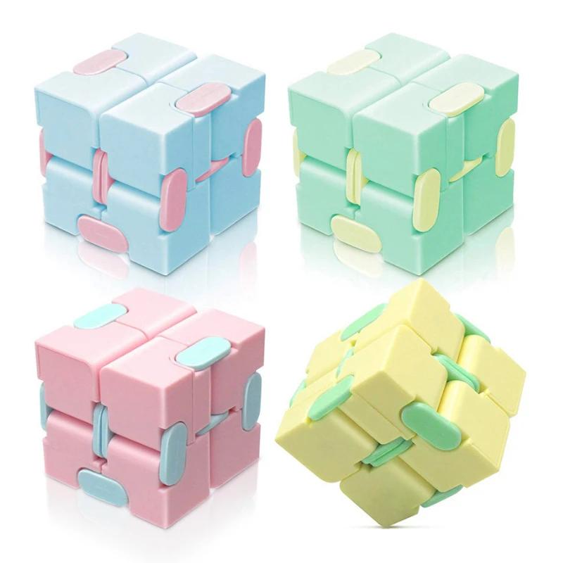 Cube de Puzzle magique Anti-Stress, jouets pour adultes, Cube amusant à retournement infinie, jouets