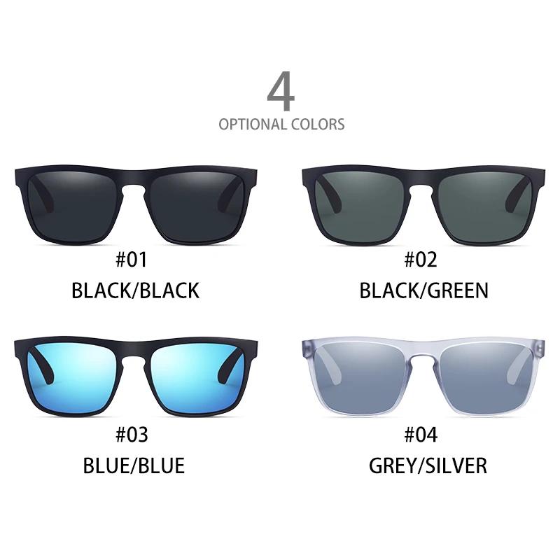 Lunettes de soleil carrées vintage polarisées pour hommes et femmes, lunettes de soleil rétro pour l