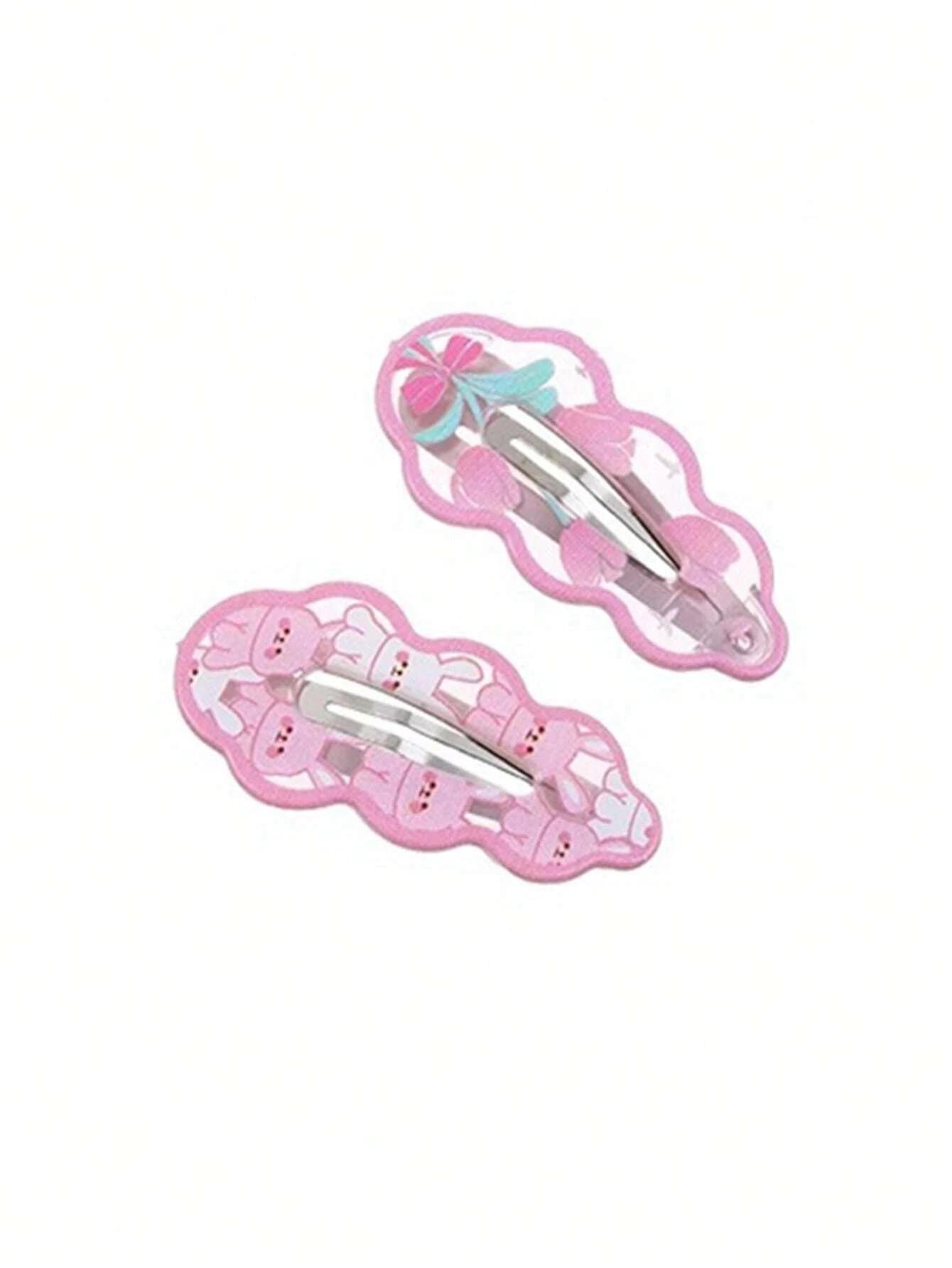 Pinces à cheveux lapin rose mignon, pince à frange, pince à cheveux latérale, accessoires pour cheve