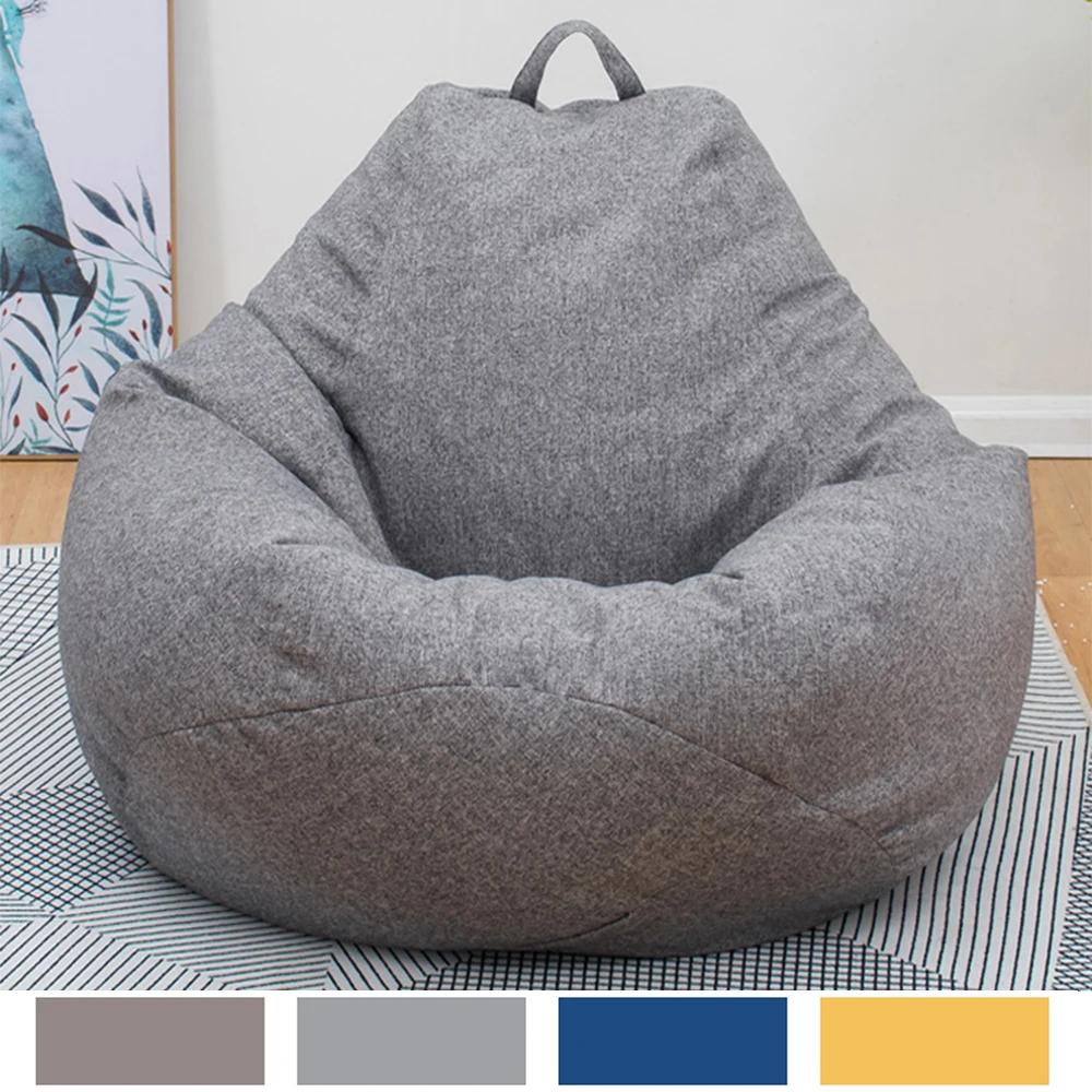 Housse de canapé pour siège paresseux, grand pouf, doux, moelleux, respirant, Tatami pour adulte et 