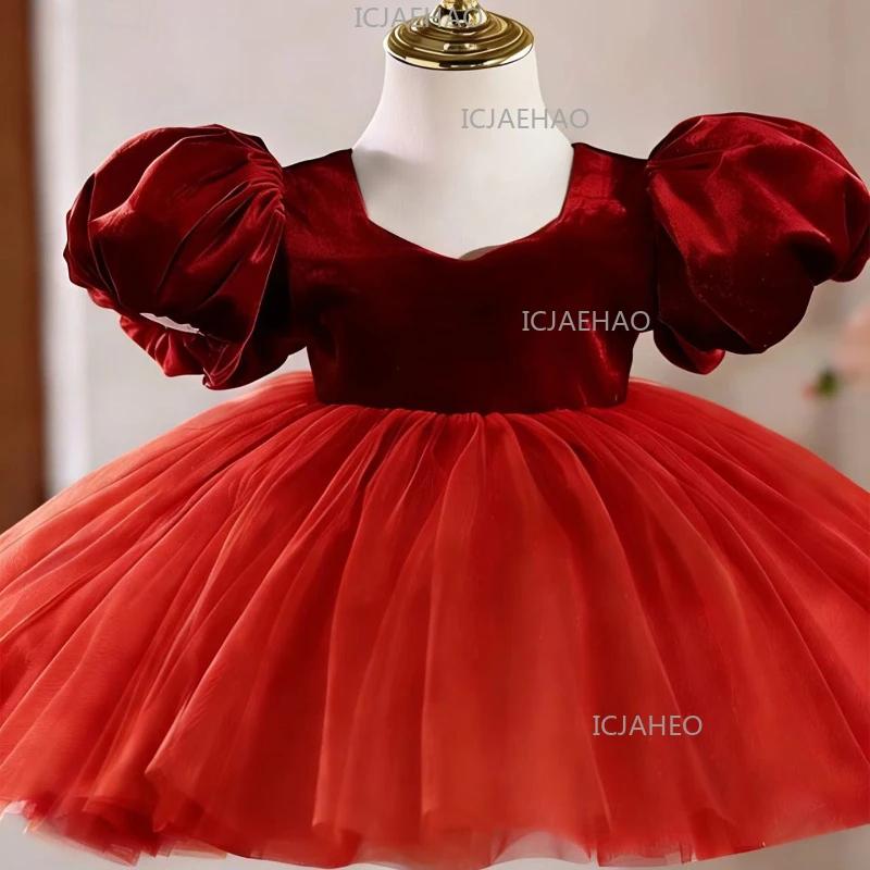Robe de princesse TutuKids pour enfants, nouvelle jupe à manches bouffantes, robe de soirée élégante