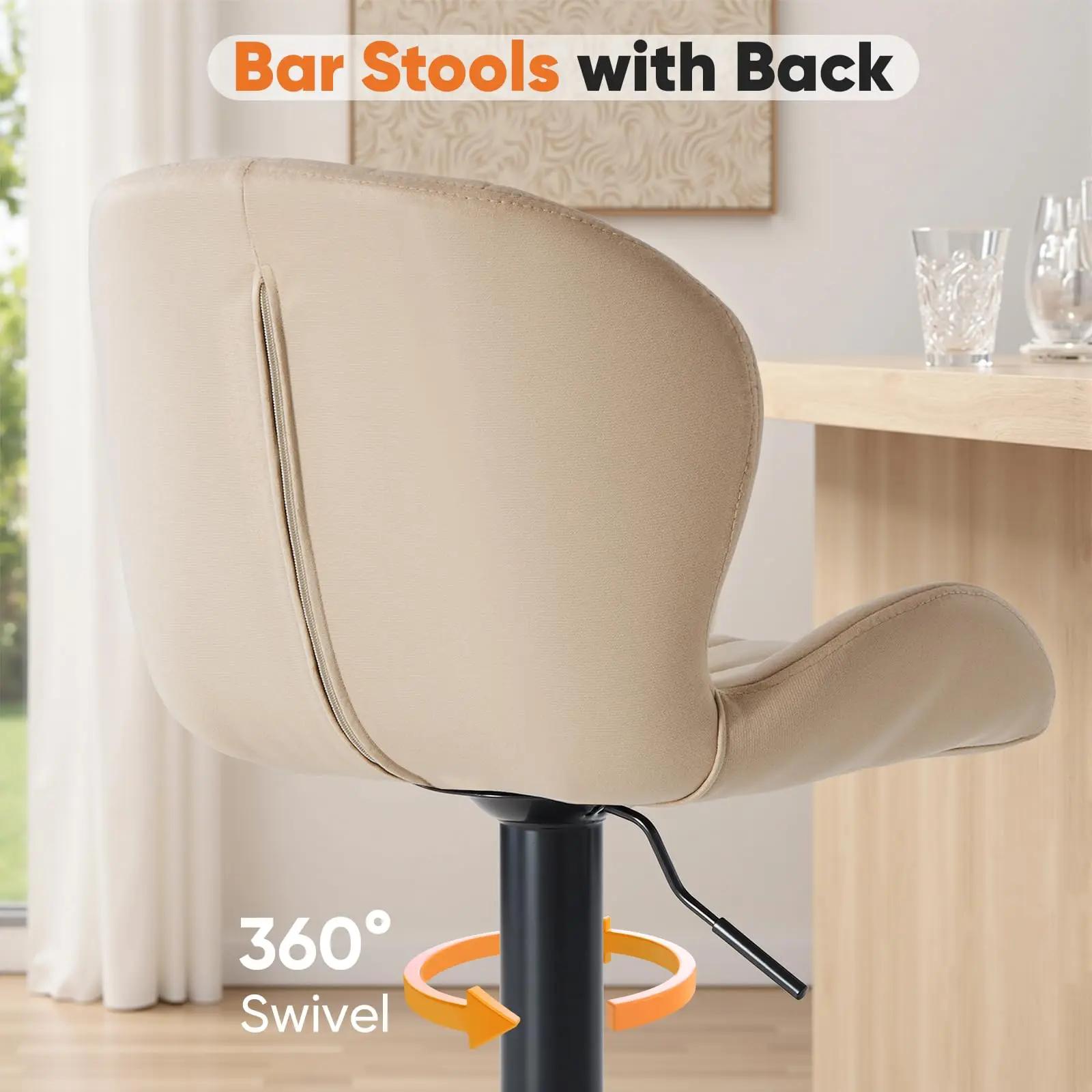 JHK Ergonomique Moderne 360 °   Ensemble de 2 chaises de salle à manger pivotantes, chaises de cuisi
