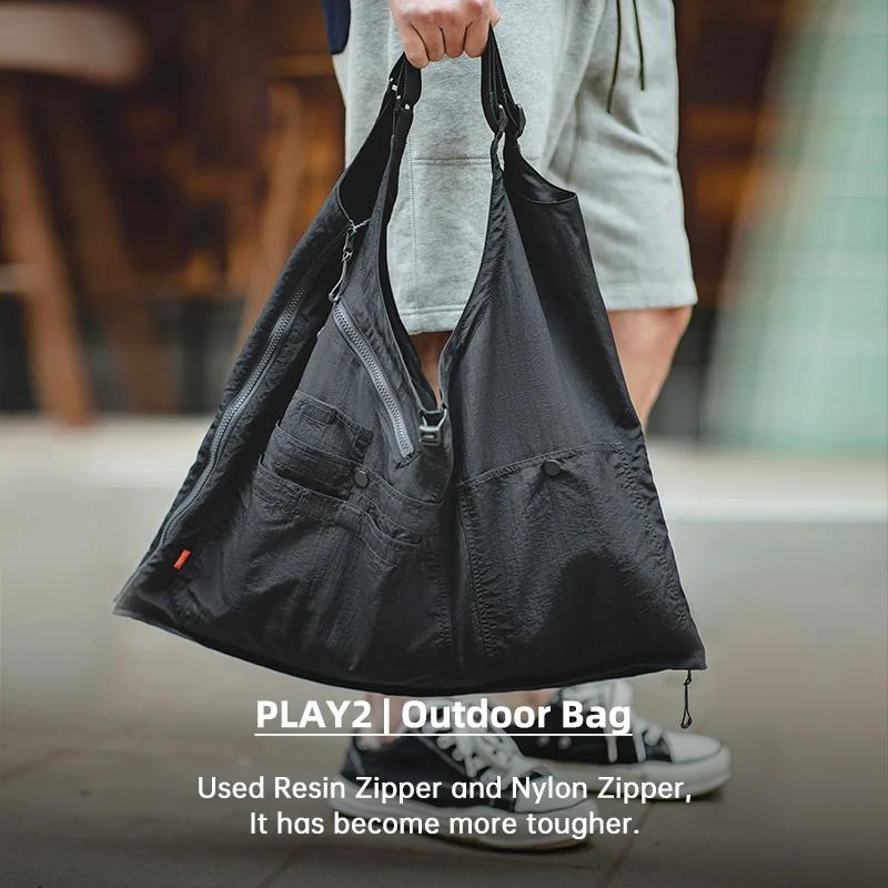 Maden-Sac de travail rétro multi-poches pour hommes, manteau en fibre de nylon, sac fonctionnel pour