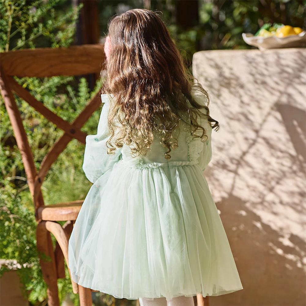 Robe de princesse pour bébé fille Dave Bella, vêtements pour enfants, printemps automne, vêtements p