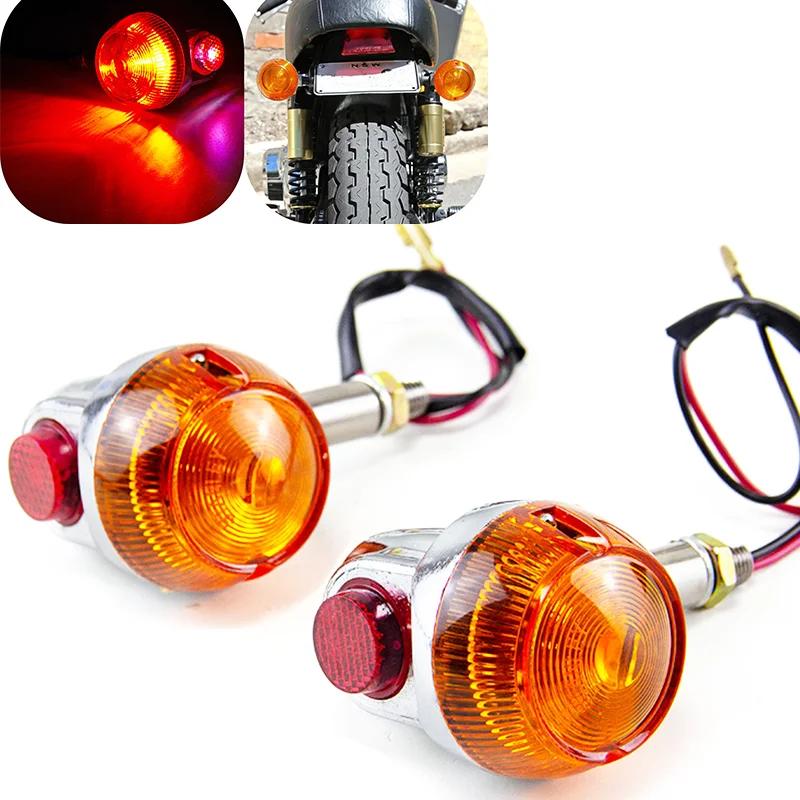 Clignotant Stroboscopique pour Moto Suzuki Gt380 Gt550 Gt750, Ampoule Ambre, Lampe Intermittente, 2 