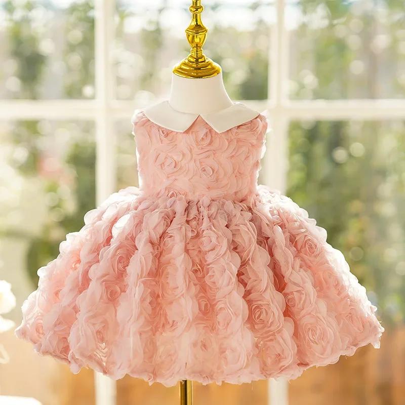 Robe de Soirée Anniversaire ICJAEHAO 2026 pour Enfants, Vêtements pour Filles, Robe de Demoiselle d'