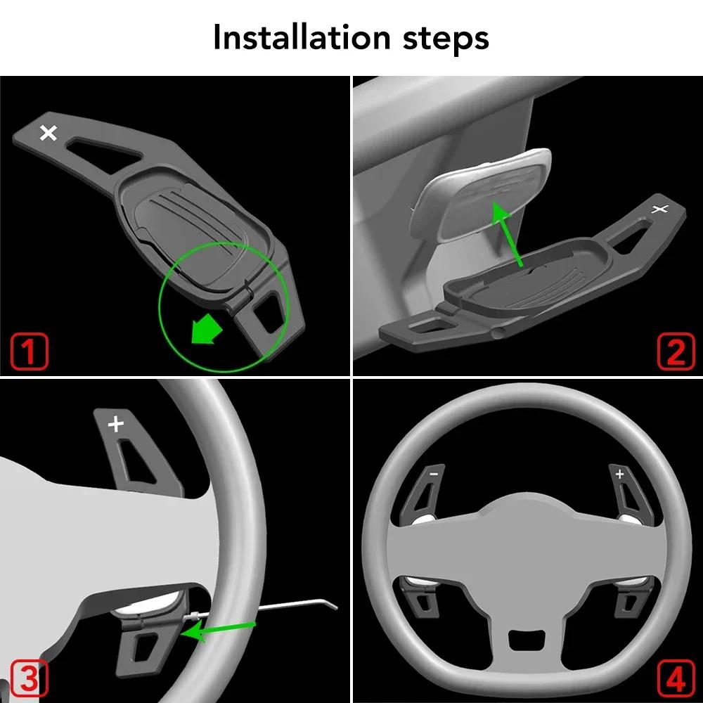 Palettes de changement de vitesse au volant de voiture, Extension DSG, accessoires de style pour Cup