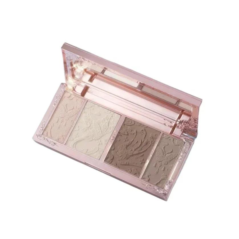Fleur connaît le maquillage papillon nuage collier Collection en relief surbrillance et Contour Pale
