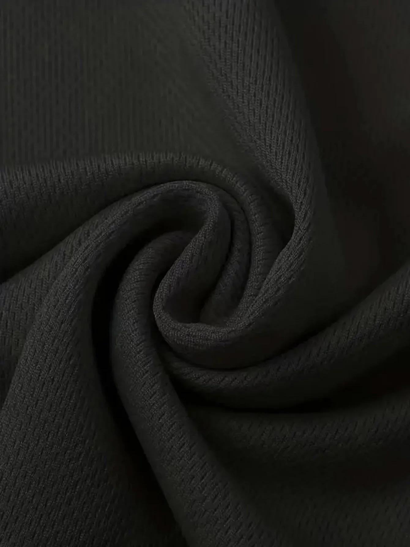 T-Shirt à Col Rond pour Homme, Noir Ultra observateur, vaccage Rapide, Respirant, Absorbant la Sueur