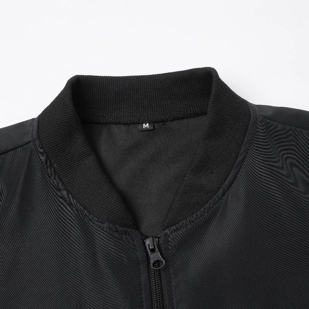 Veste courte ample à col de Baseball pour hommes, couleur unie, manteau fin décontracté d'affaires, 
