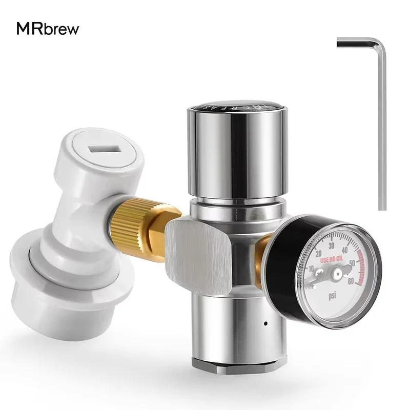 Chargeur de Co2 pour fût de bière, Mini régulateur de Co2 0-60PSI, distributeur de Co2 Portable avec