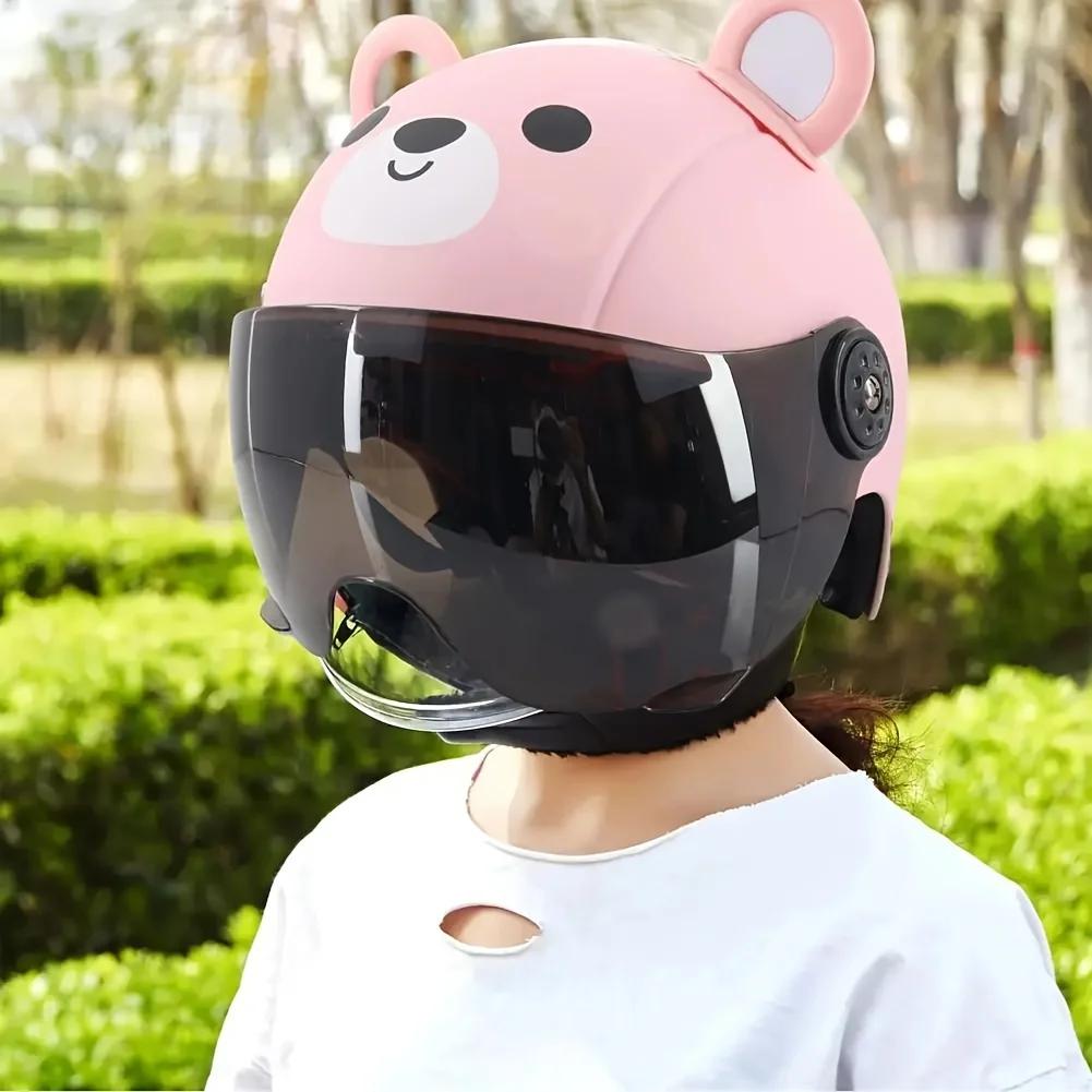 Casque d'équitation pour enfant réglable apparence Adorable Ultra-léger absorbant les chocs ABS enfa